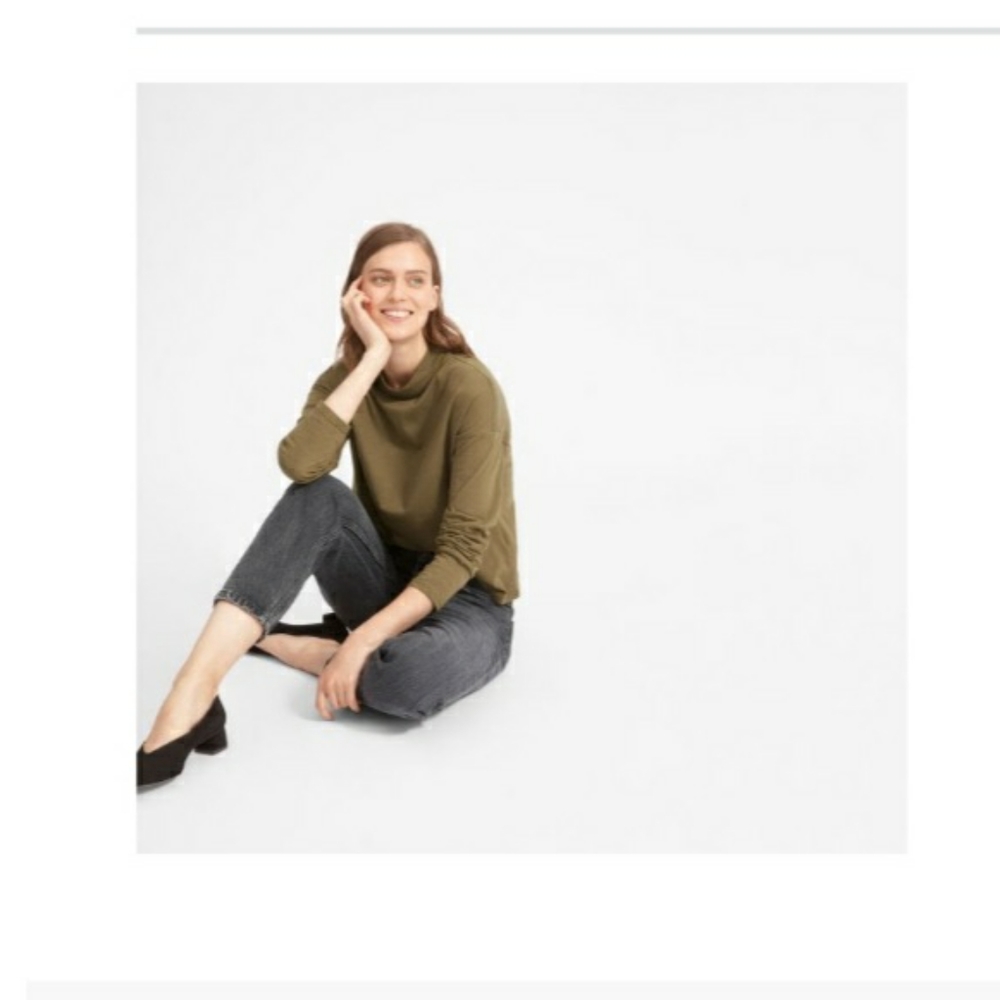 Everlane Square Mockneck Tee
